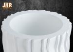Glossy White Floor Vases Homewares Decorative Items Fiberglass Planters For Home