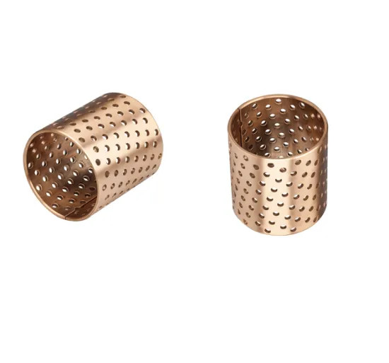 Flange Bronze Oil Lubrication Bushings Load Capacity CuSn8 Bronze for OEM Solution