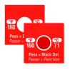 Buy cheap Irreversible Waterproof Oil Proof Dot High Temperature 71℃ 161℉ Dishwasher Temperature Sensitive Labels from wholesalers