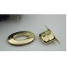 Buy cheap Wholesale Bigger Oval Shape Bag Accessory Hardware Silver Color Twist Turn Lock For Handbag from wholesalers