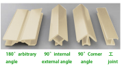 Curved Wood Plastic Composite WPC Cladding for 180mm*26mm Exterior 3D Plastic Wall
