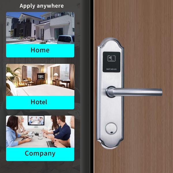MF1 Security Electronic Key Card Door Locks Sus304 Free Management Software