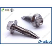Buy cheap 410 Stainless Steel Tek Screws, Passivated, Hex Flange Washer Head product