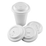 Eco Friendly 100% Compostable Biodegradable 80mm 90mm Bagasse Cup Non Leak Cover