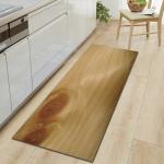 Wood Grain Absorbent Door Mat 40*120cm 60*180cm Bedroom Floor Carpets