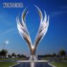 Buy cheap Large scale art angel wings stainless steel sculpture in the park from wholesalers