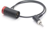 50cm Lockable 3pin XLR Male to 3.5 Audio Cable for Sony D11 Headphone Return by