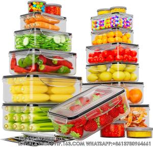 China Food Storage Containers With Lids Airtight Freezer Containers Leakproof Plastic Meal Prep Containers on sale