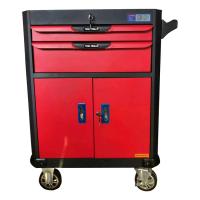 Buy cheap Red And Black Metal Tool Trolley / Workshop Auto Repair Hardware Storage Cabinet product