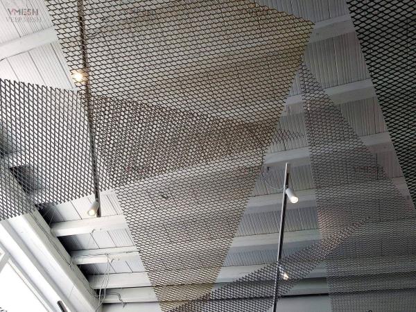 Buy cheap Architectural Suspended Aluminum Ceiling Expanded Metal Panels Black from wholesalers