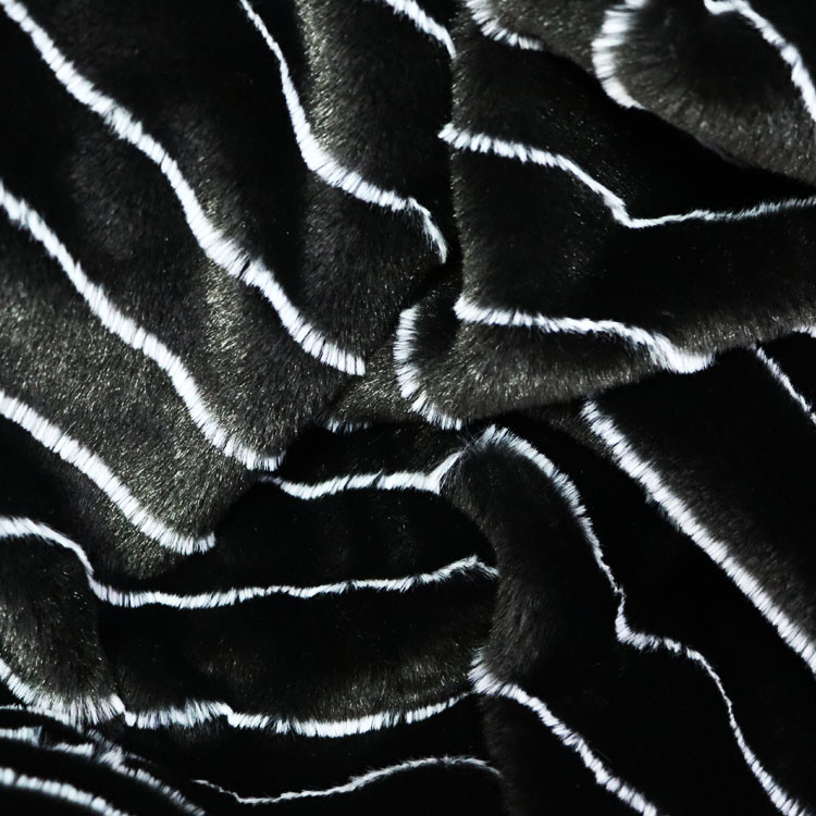 European American Style Faux Fur Throw Blanket Cationic Fleece Blanket