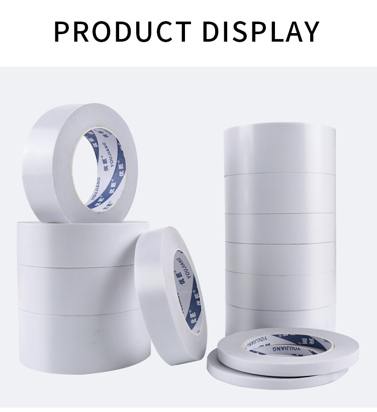 Offer Printing Custom Crafting Double Side Tissue Tape With White Release Paper