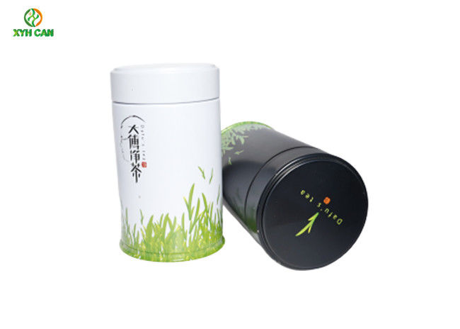 Tea Tin Cans Recyclable CMYK 4C Printing 68*110mm Tin Boxes for Tea coffee beans