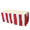 Buy cheap Black Stripe Modern Plain Style Square table skirt Party Event Supplies Decoration table Skirt from wholesalers