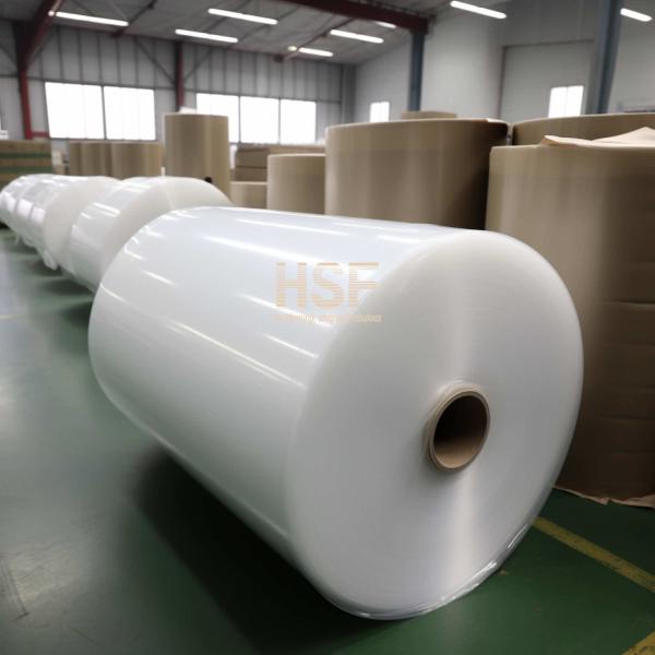 75 Micron Opaque White Silicone Release Film Puncture Resistance For Tapes