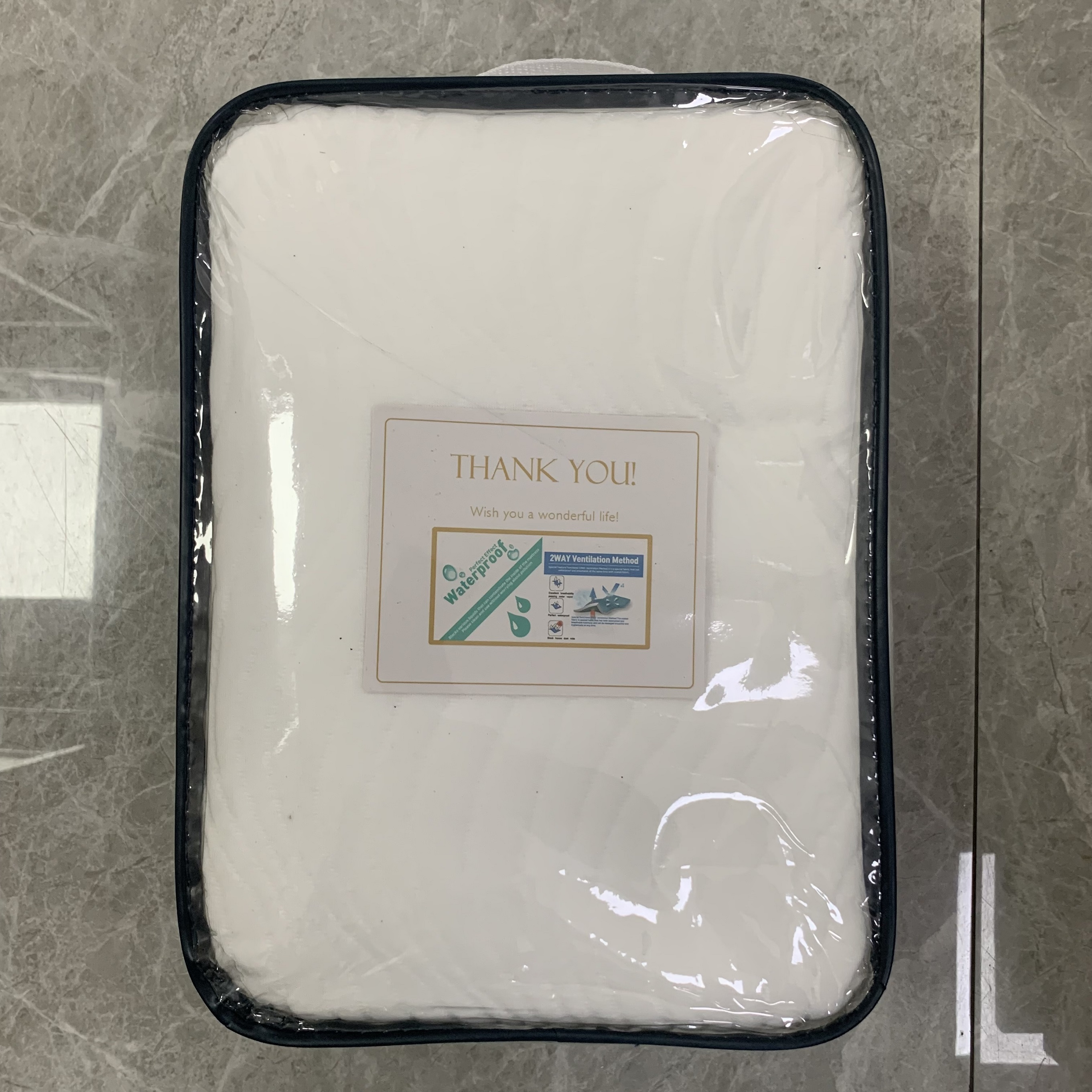 100% Polyester Fabric White Dropshipping Waterproof 3D Air Layer Bed Bug Mattress Cover