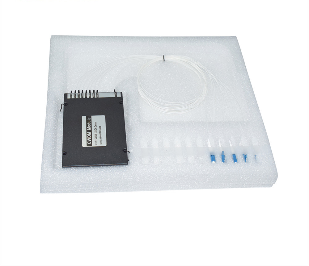 8 Channel Mux Demux Wavelength Division Multiplexing CWDM Module LC/UPC Connector