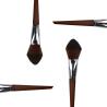 Buy cheap Square Loose Powder Facial Makeup Brush Copper Ferrule Solid Wood Single from wholesalers