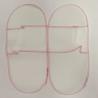 Buy cheap PP Nonwoven Opened Slippers With Pink Thread Sewing Disposable Salon Products from wholesalers