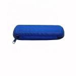 Portable Storage Blue Knitted Fabric Sunglass Case Anti Pressure