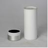 Buy cheap Eco-friendly White Paper Cans Packaging with Silver Lid for Cosmetics from wholesalers