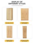 Simple Wood Panel Furniture Bedroom Clothes Wardrobe Customized