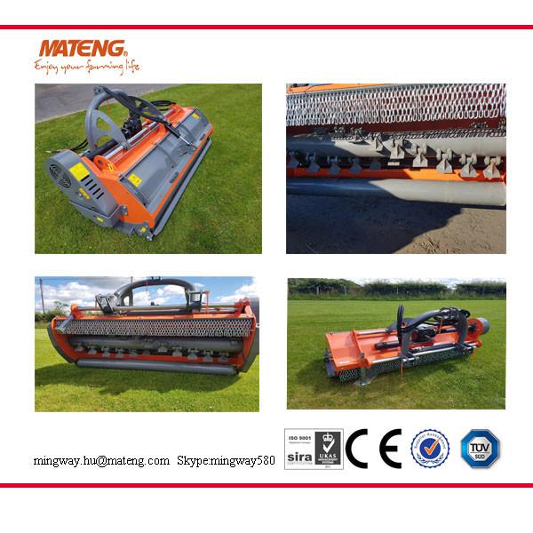 Rear mounted shredder for vineyard and orchard suited to mulch grass for 35-85
