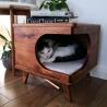 Buy cheap 39cmx40x40cm Wood Pet Furniture Cozy Wooden Cat House Indoor Rustical Box from wholesalers