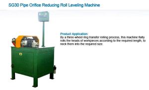 China Deep Wave Pipe Production Line , Pipe Orifice Reducing Roll Leveling Machine on sale