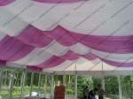 Colorful PVC Cover with Inside Lining Decoration and Glass Sidewalls for Outdoor