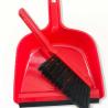 Buy cheap 32.5x22x6cm Large Red Sweeping Brush And Pan Soft Grip Handle Bristles Flexible Pan Edge from wholesalers