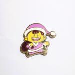 30x30mm Christmas Metal Crafts Zinc Alloy Lapel Pin Die Casting Process