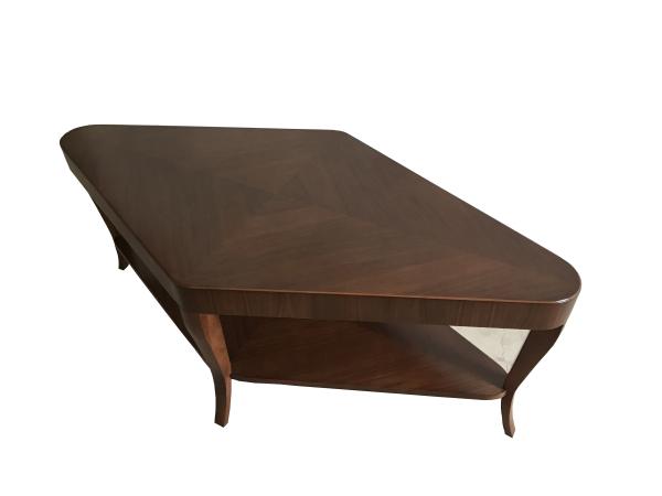Buy cheap Diamond walnut veneer espresso finish side table,coffee table for living room,hotel bedroom end table from wholesalers