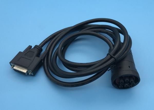 Buy cheap Black Type 1 J1939 Deutsch 9 Pin Female to D-Sub DB15P Female Cable from wholesalers