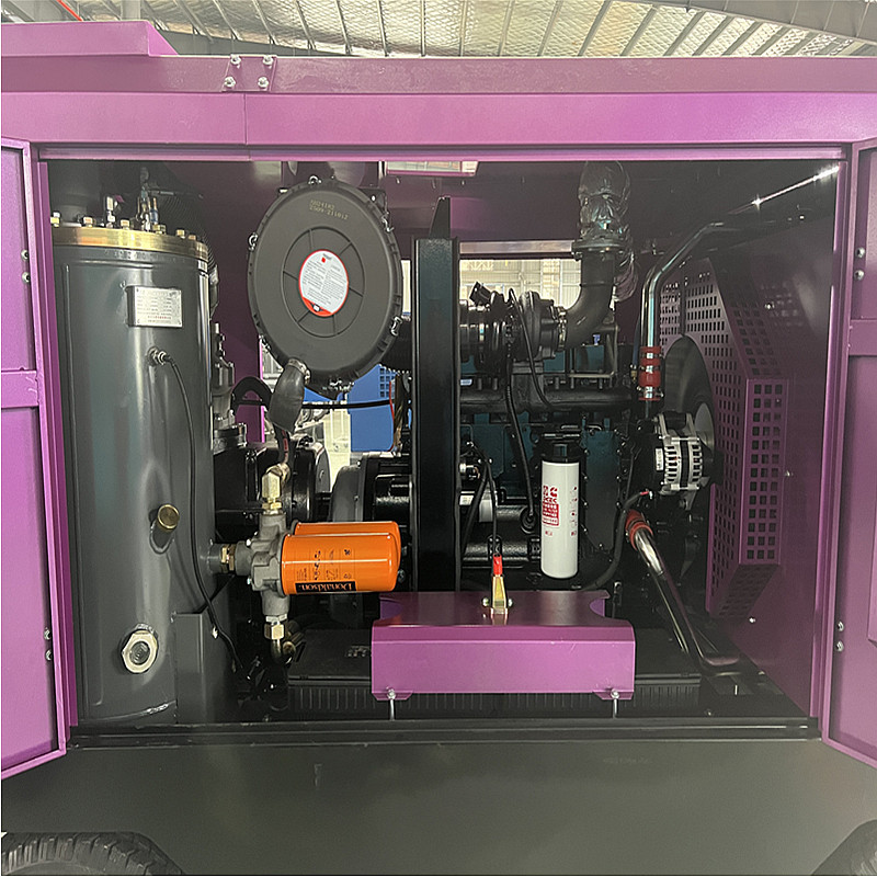 Screw Air Compressor High Performance Mobile Air Compressor Machine Rotary Screw Type Air Compressor