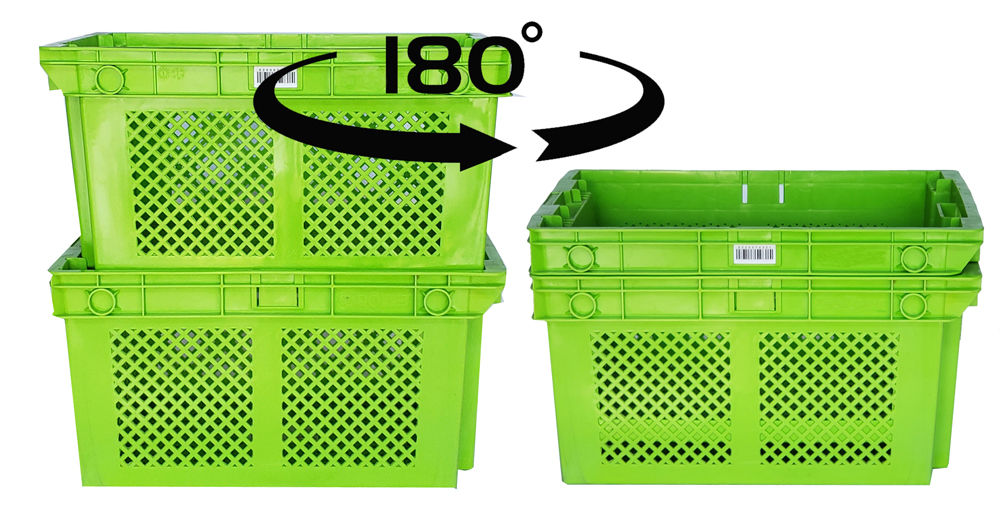 Warehouse Storage Heavy Duty Turnover Apple Crate for Eco-Friendly Delivery and Storage