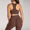 Buy cheap Soft Racer Back 220gsm Yoga Workout Clothes Set RGS Push Up Energy Bra from wholesalers