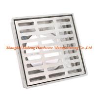 Buy cheap Aluminum Metal Square Floor Drain Cover ISO9001 Certificate Floor Drainer product