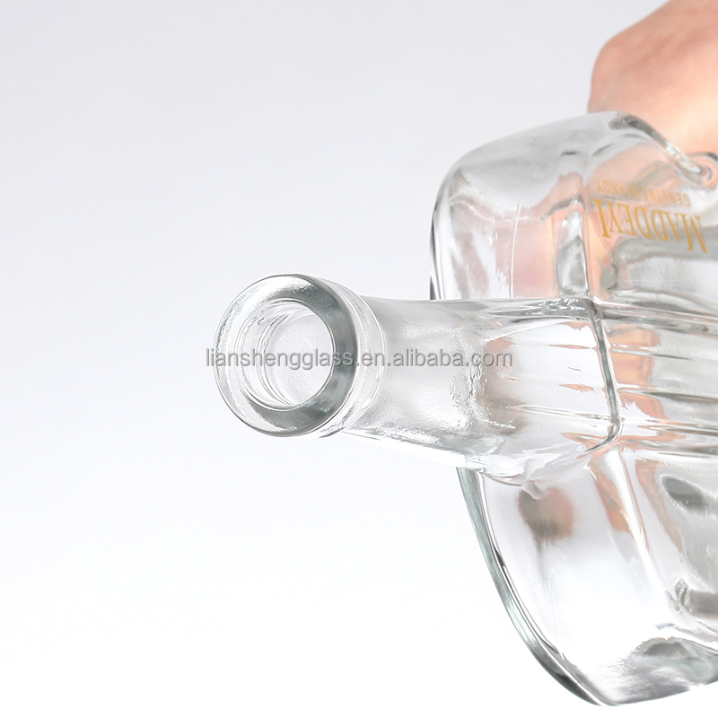 500ml 750ml Guitar Shape XO Vodka Glass Bottle for Beverage Industrial at Affordable