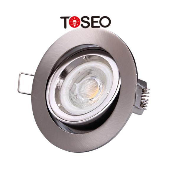 Buy cheap Embedded 10W Satin Nickel Recessed downlights For Living Room Slewability from wholesalers