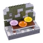 City garden home series accessories blocks toys food parts figures mini plate
