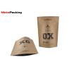 Buy cheap Stand Up Kraft Paper Biodegradable Packaging Bags Food Package With Zipper from wholesalers