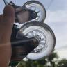 Buy cheap 75mm Clear PU Furniture Casters Chrome Painted Soft Castors Swivel With Lock For Living Room from wholesalers