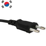 Customization 2.5A 250V Korea Standard laptop electric ac Power Cable 2pin hair