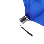 Blue Color Mini Travel Three Fold Umbrella Round Platic Handle No Print