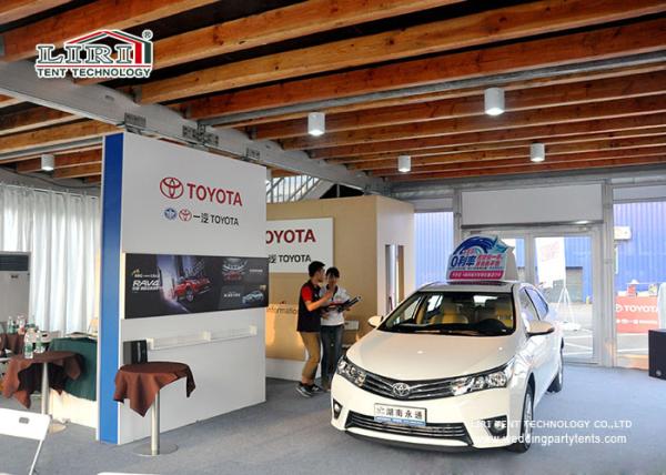 Buy cheap Car Show Double Decker Exhibit Structures 10 X 20 With Glass Walls from wholesalers