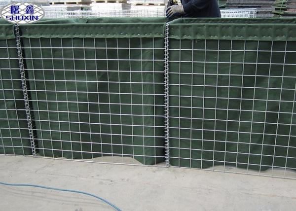 Buy cheap Green Geotextile Military Gabion Box Zinc - Aluminum Coated Type from wholesalers