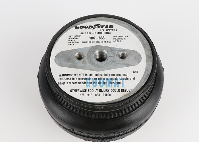 1B6-833 Single Goodyear Air Spring 579912833 With Aluminum Plate