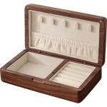 Durable wood jewelry storage box Ring Jewelry Packaging box Custom logo Walnut