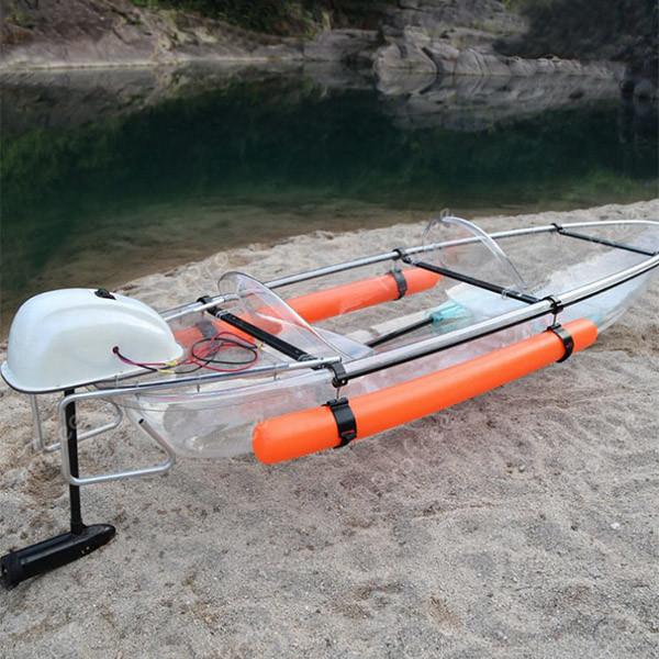 Buy cheap Sightseeing Double Vision Kayak , Sit On Canoe For Tourist Attractions Lakes from wholesalers